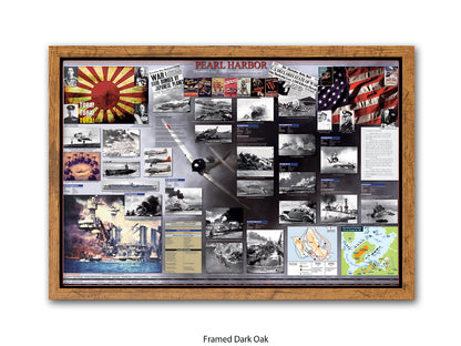 Pearl Harbour WWII History Poster Print