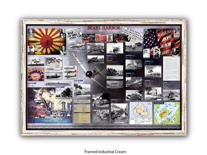 Pearl Harbour WWII History Poster Print