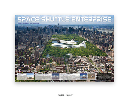 Shuttle Enterprise Central Park Poster