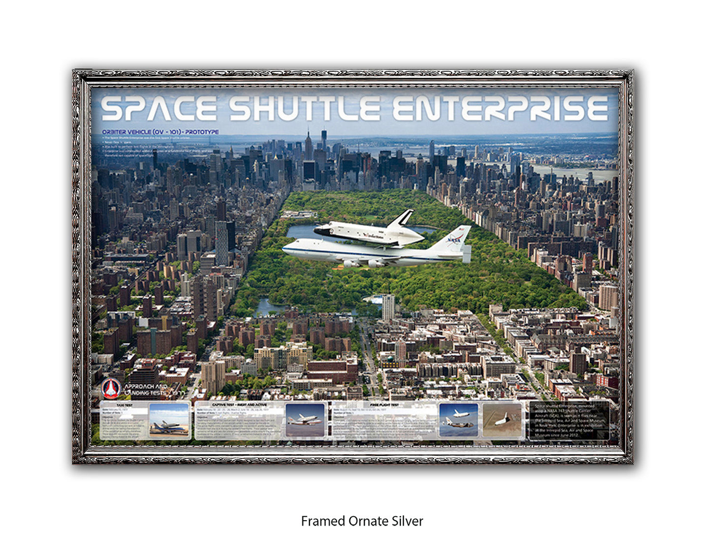 Shuttle Enterprise Central Park Poster