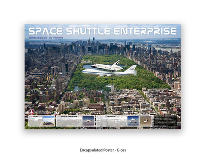 Shuttle Enterprise Central Park Poster