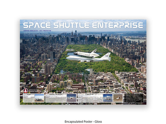 Shuttle Enterprise Central Park Poster