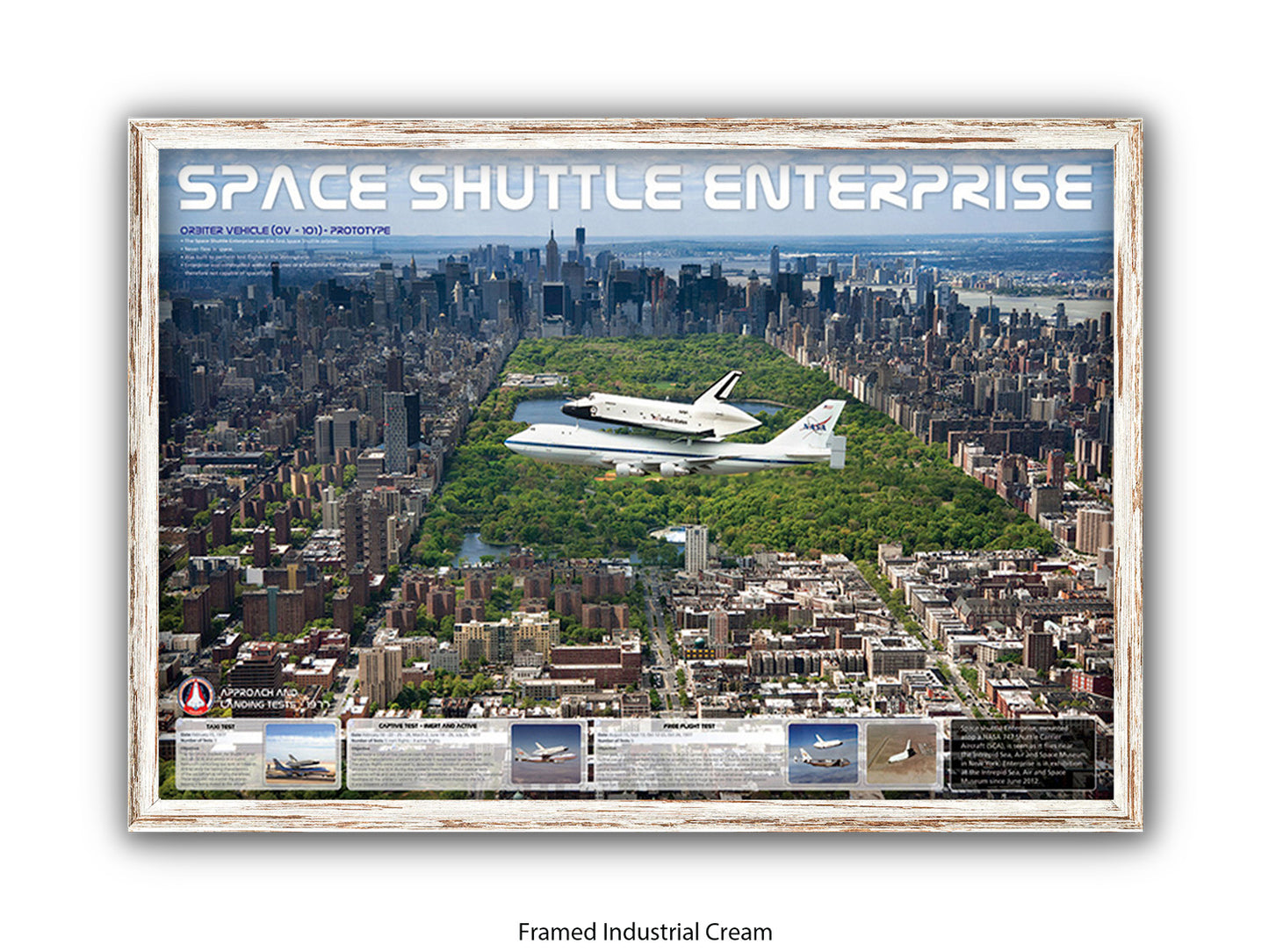 Shuttle Enterprise Central Park Poster