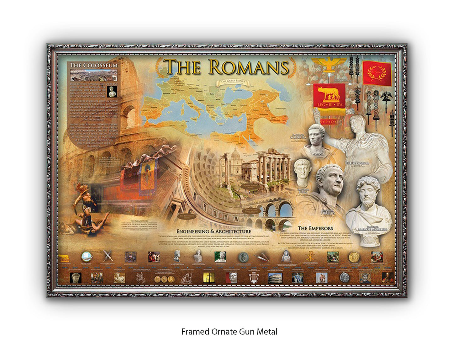 Ancient Romans History & Culture Poster