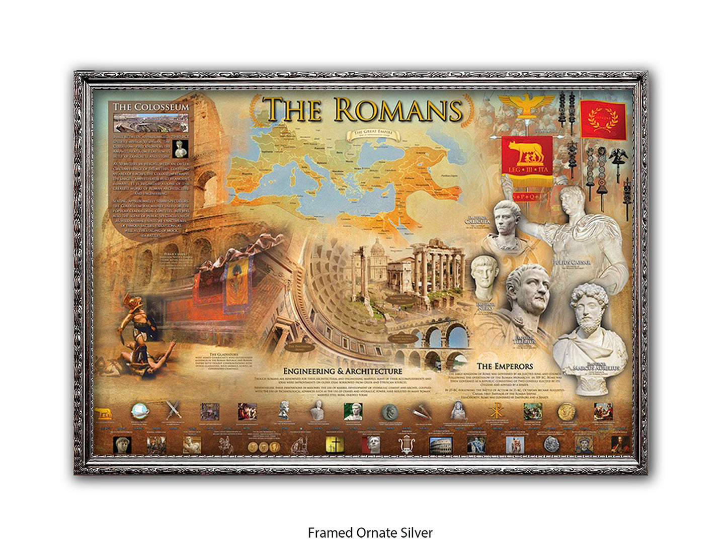 Ancient Romans History & Culture Poster