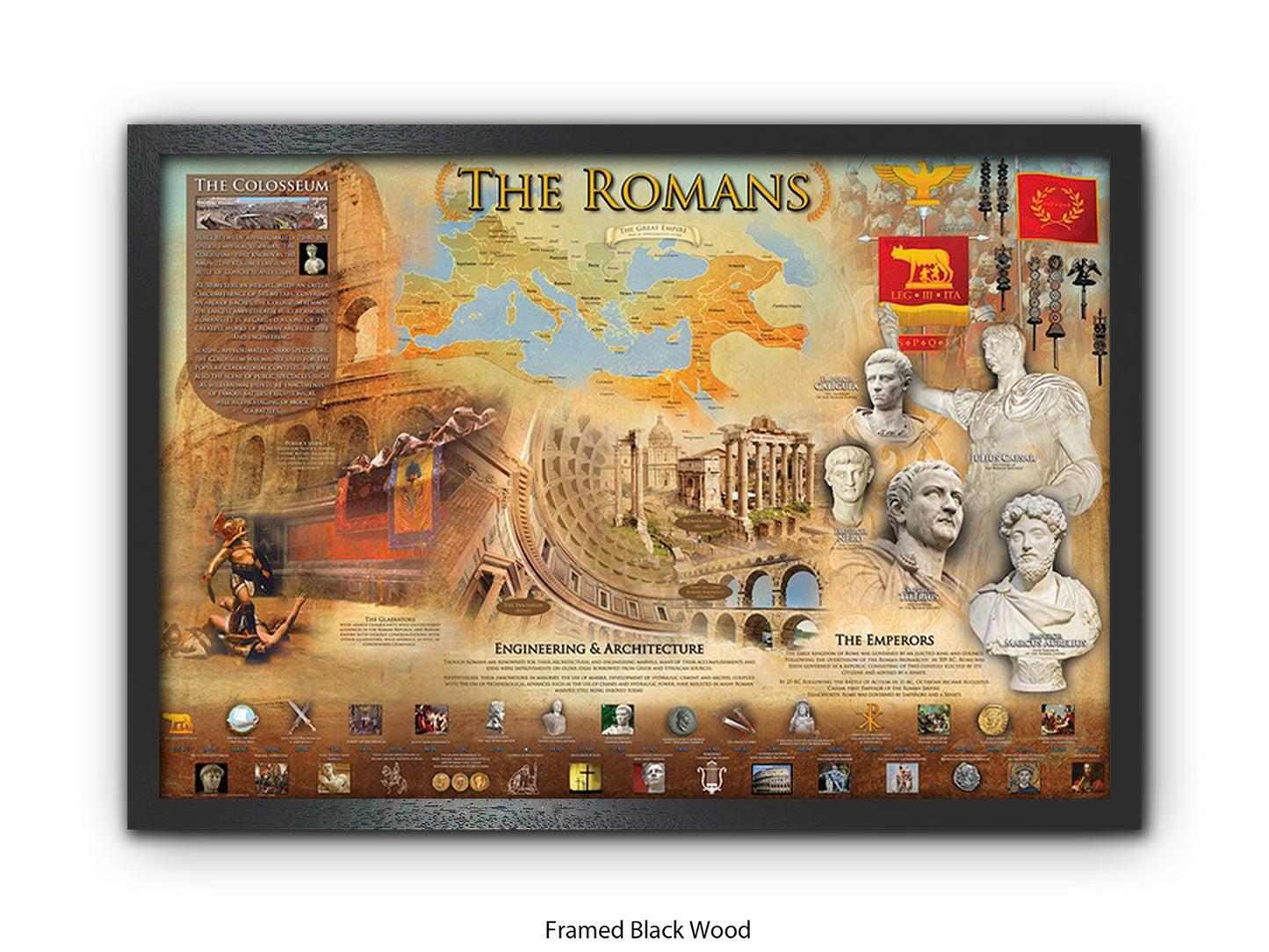 Ancient Romans History & Culture Poster