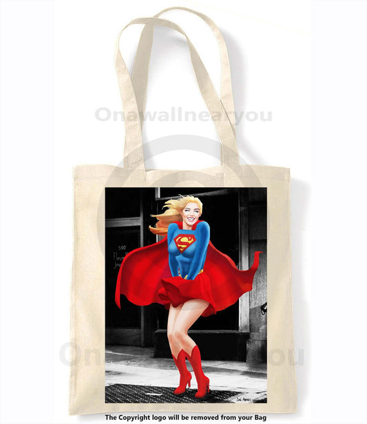 Dan Avenell - SuperGirl- Shopping Tote Bag