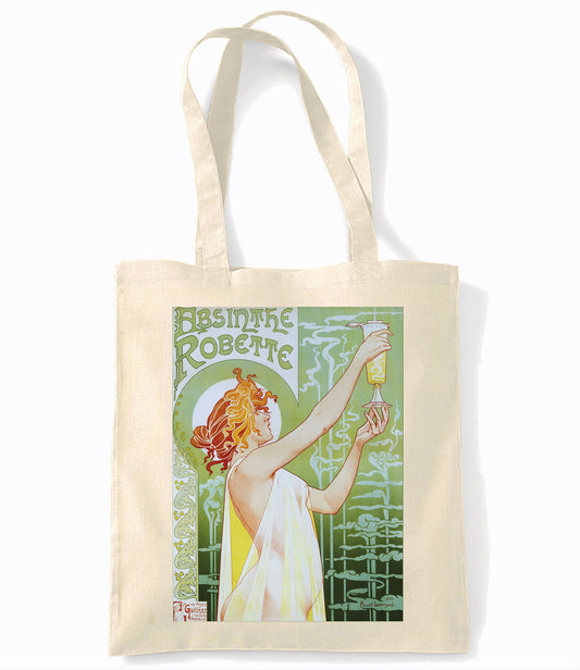 Absinthe Robette - Retro Shopping Tote Bag
