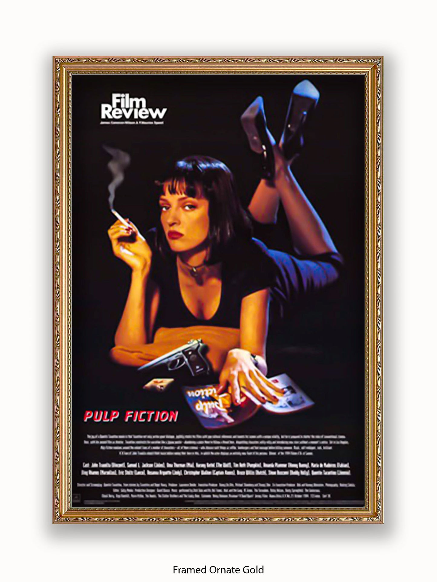Pulp Fiction Uma Thurman Film Review Poster