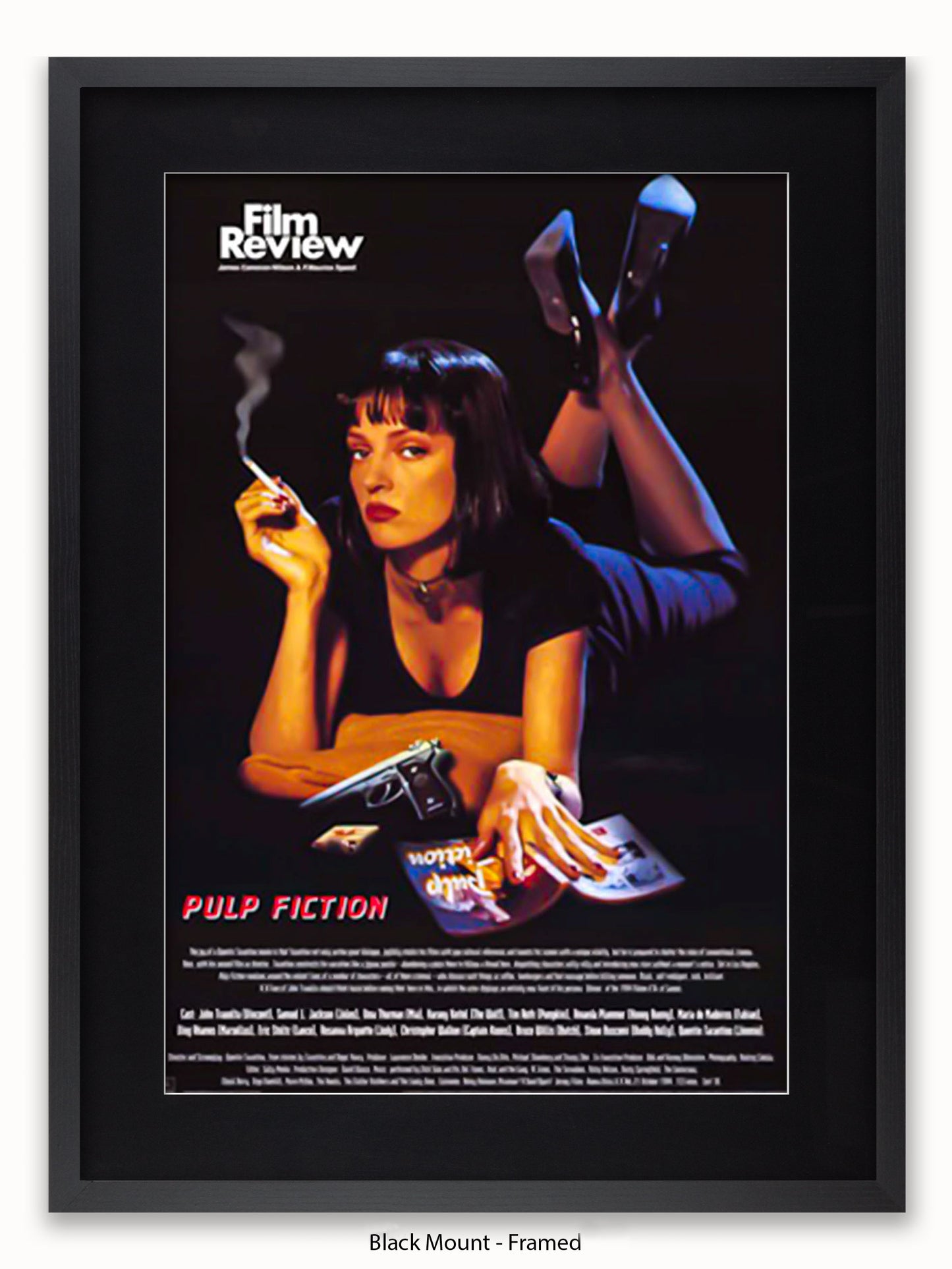 Pulp Fiction Uma Thurman Film Review Poster
