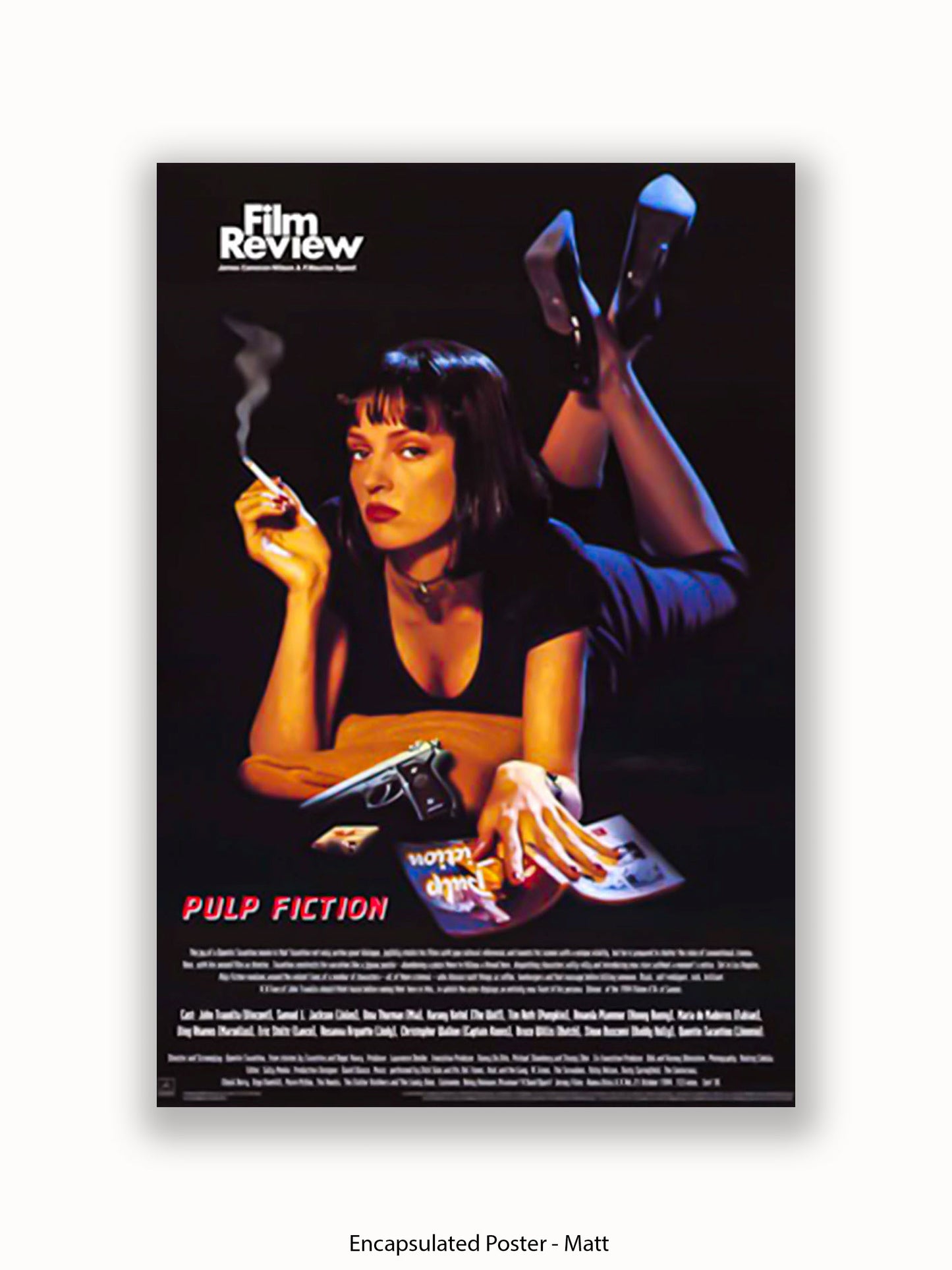 Pulp Fiction Uma Thurman Film Review Poster