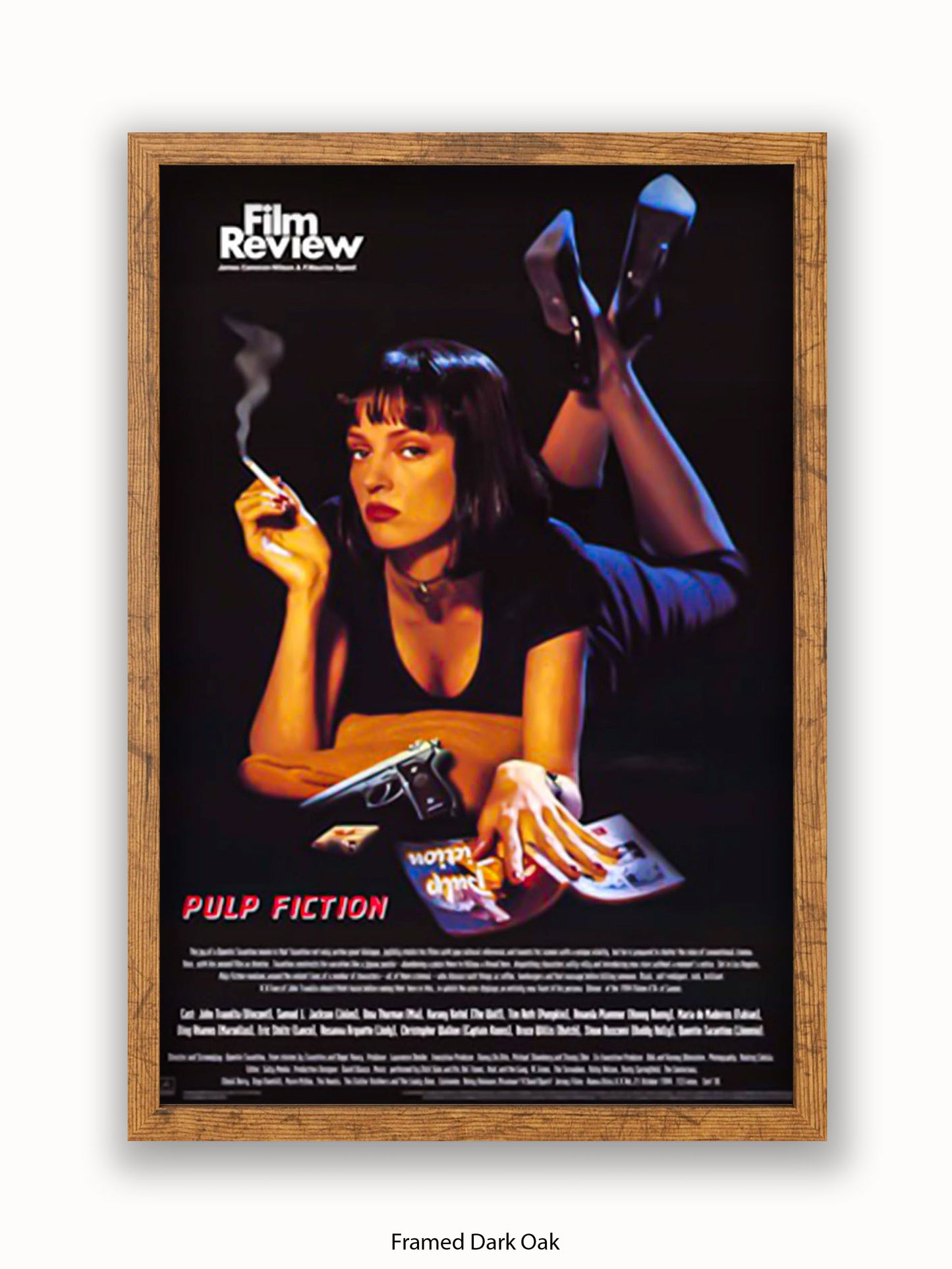 Pulp Fiction Uma Thurman Film Review Poster