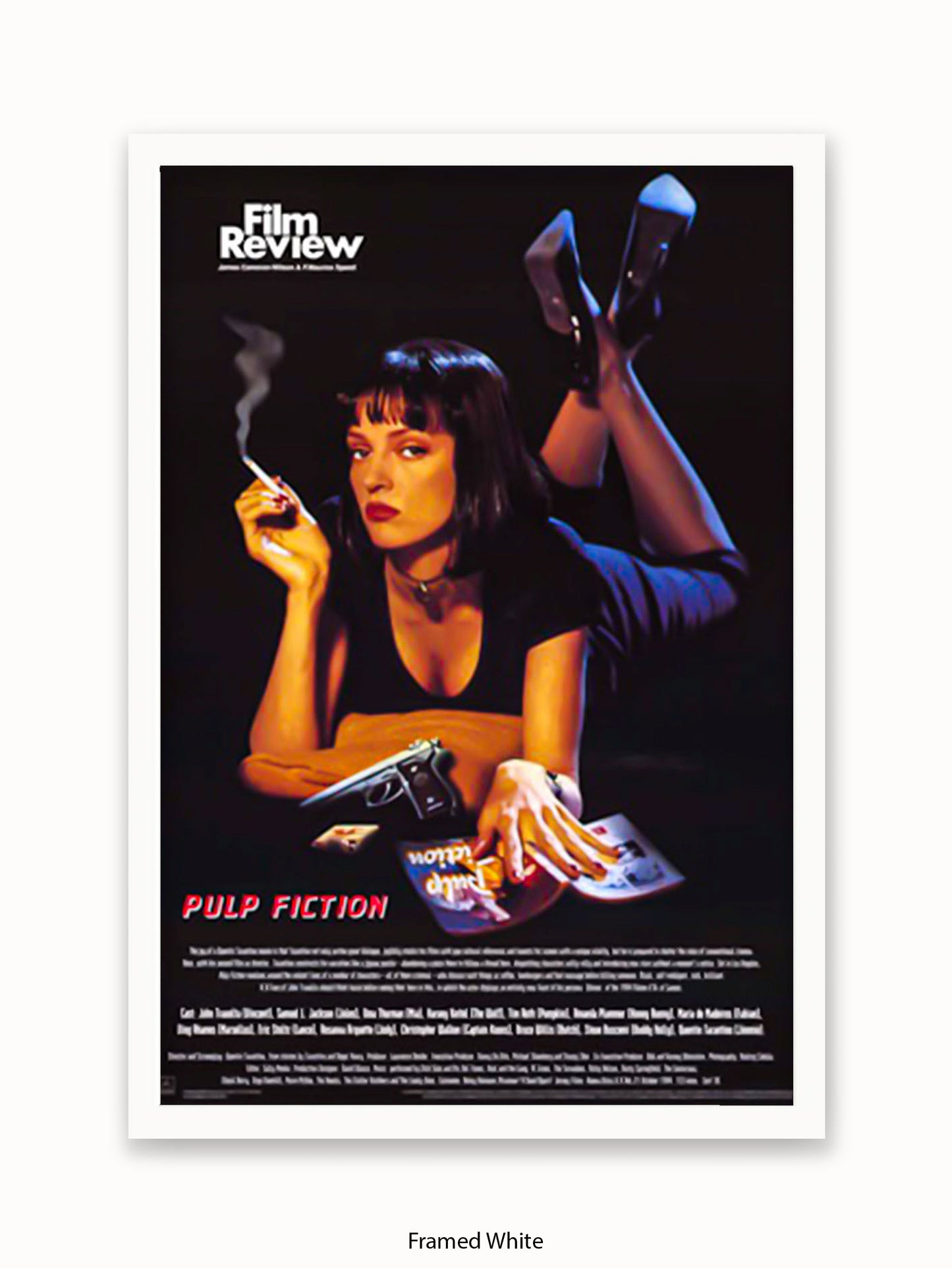 Pulp Fiction Uma Thurman Film Review Poster