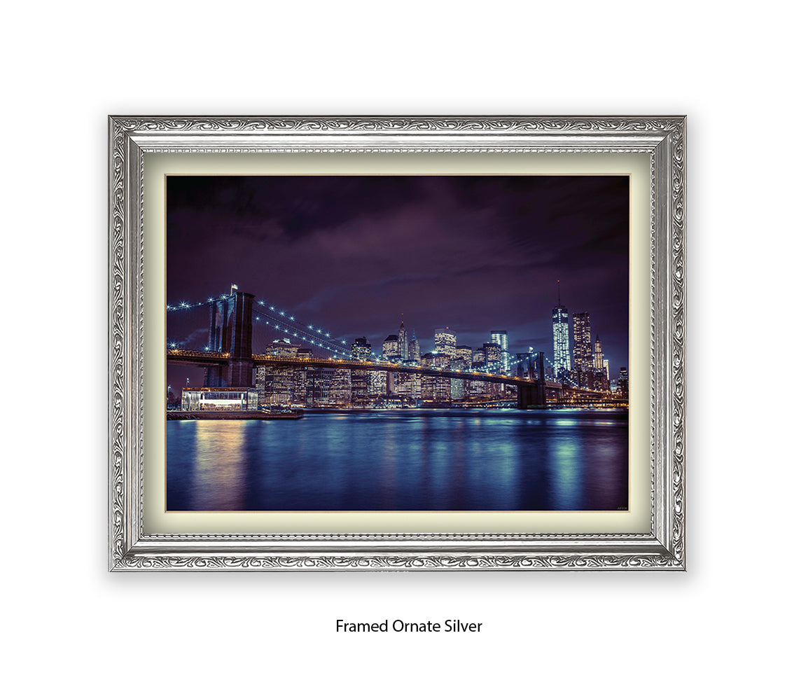 NYC Brooklyn Bridge Manhattan Skyline Assaf Frank Art Print
