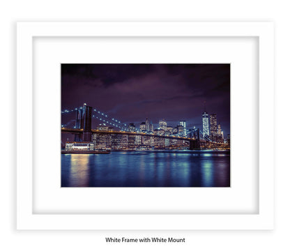 NYC Brooklyn Bridge Manhattan Skyline Assaf Frank Art Print