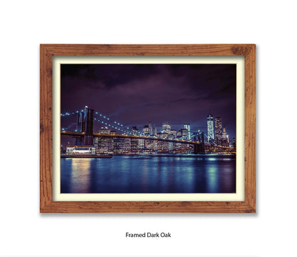 NYC Brooklyn Bridge Manhattan Skyline Assaf Frank Art Print