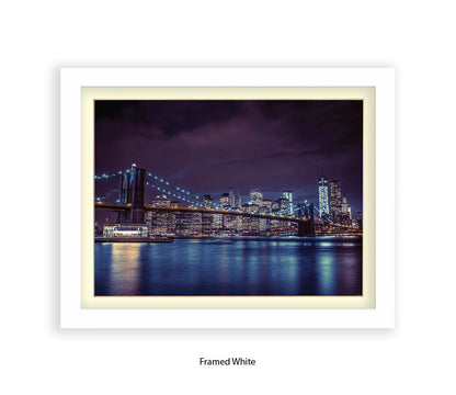 NYC Brooklyn Bridge Manhattan Skyline Assaf Frank Art Print
