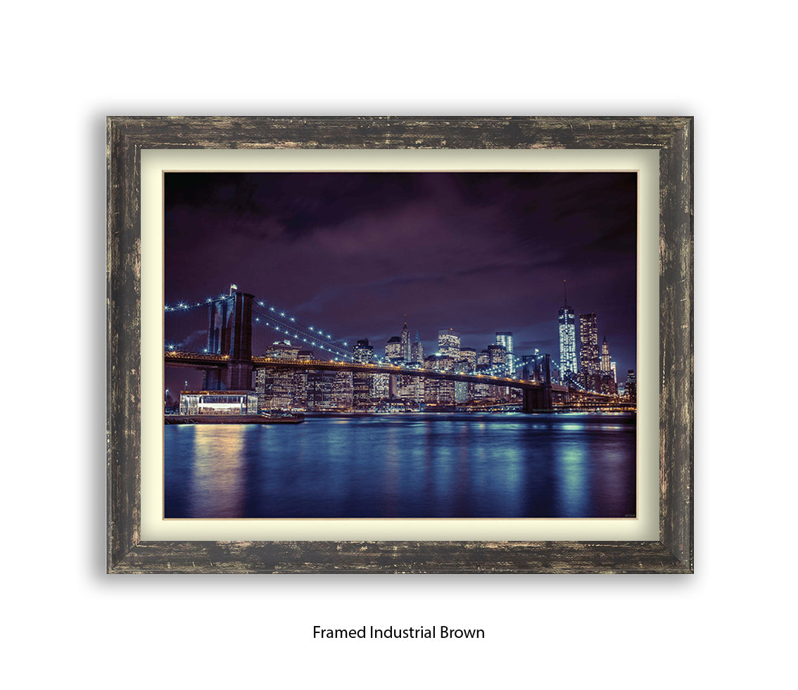 NYC Brooklyn Bridge Manhattan Skyline Assaf Frank Art Print
