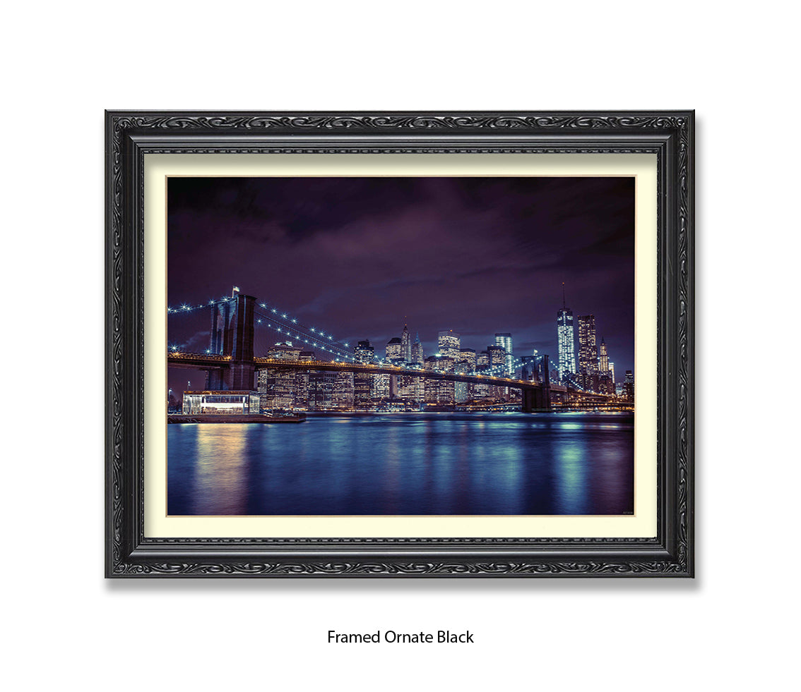 NYC Brooklyn Bridge Manhattan Skyline Assaf Frank Art Print