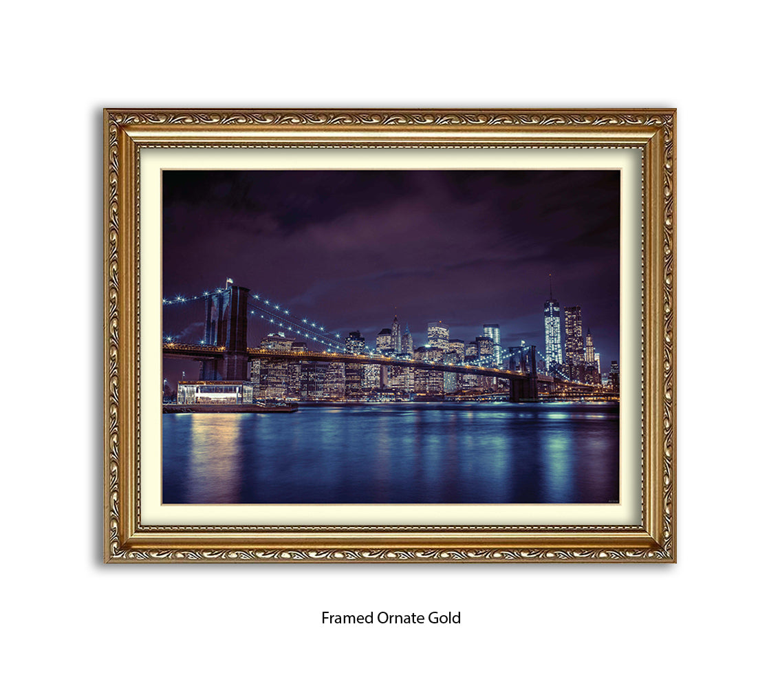 NYC Brooklyn Bridge Manhattan Skyline Assaf Frank Art Print