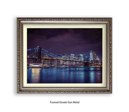 NYC Brooklyn Bridge Manhattan Skyline Assaf Frank Art Print
