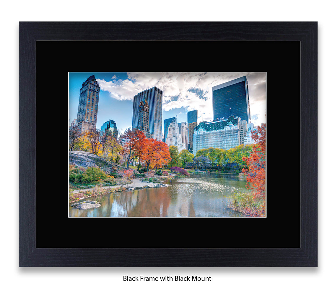 NYC Central Park Pond Colour Assaf Frank Art Print