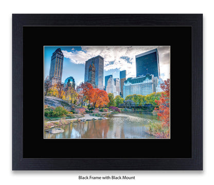NYC Central Park Pond Colour Assaf Frank Art Print