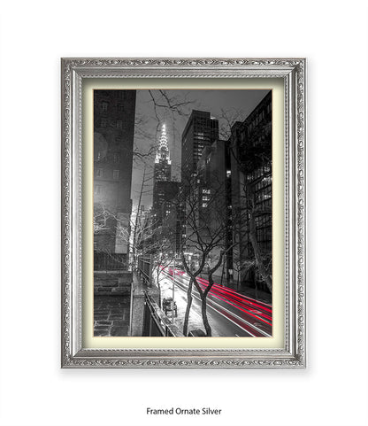NYC Chrysler Building Two Tone Assaf Frank Art Print