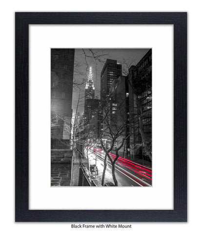 NYC Chrysler Building Two Tone Assaf Frank Art Print