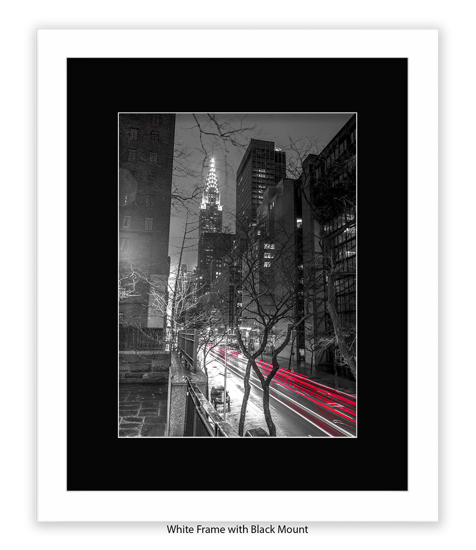 NYC Chrysler Building Two Tone Assaf Frank Art Print