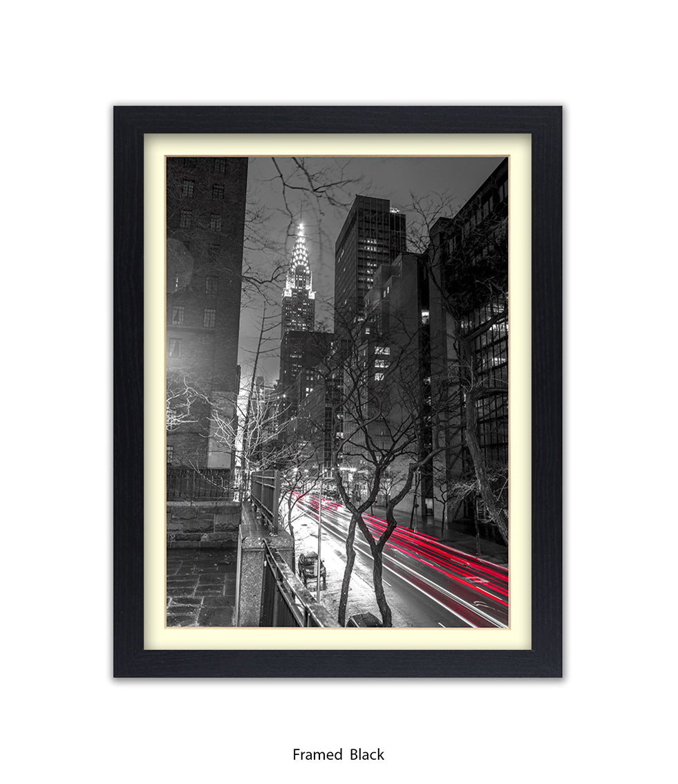 NYC Chrysler Building Two Tone Assaf Frank Art Print