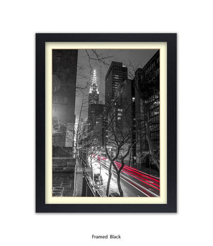 NYC Chrysler Building Two Tone Assaf Frank Art Print