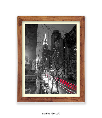 NYC Chrysler Building Two Tone Assaf Frank Art Print