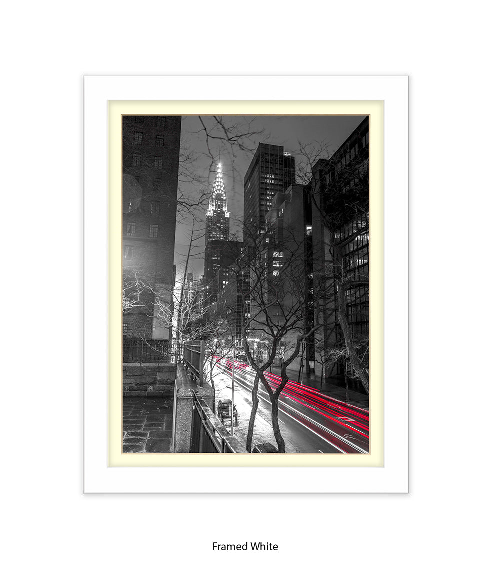 NYC Chrysler Building Two Tone Assaf Frank Art Print