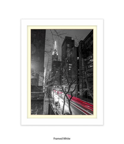 NYC Chrysler Building Two Tone Assaf Frank Art Print