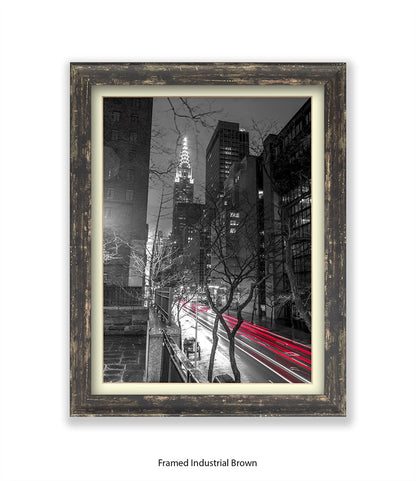 NYC Chrysler Building Two Tone Assaf Frank Art Print