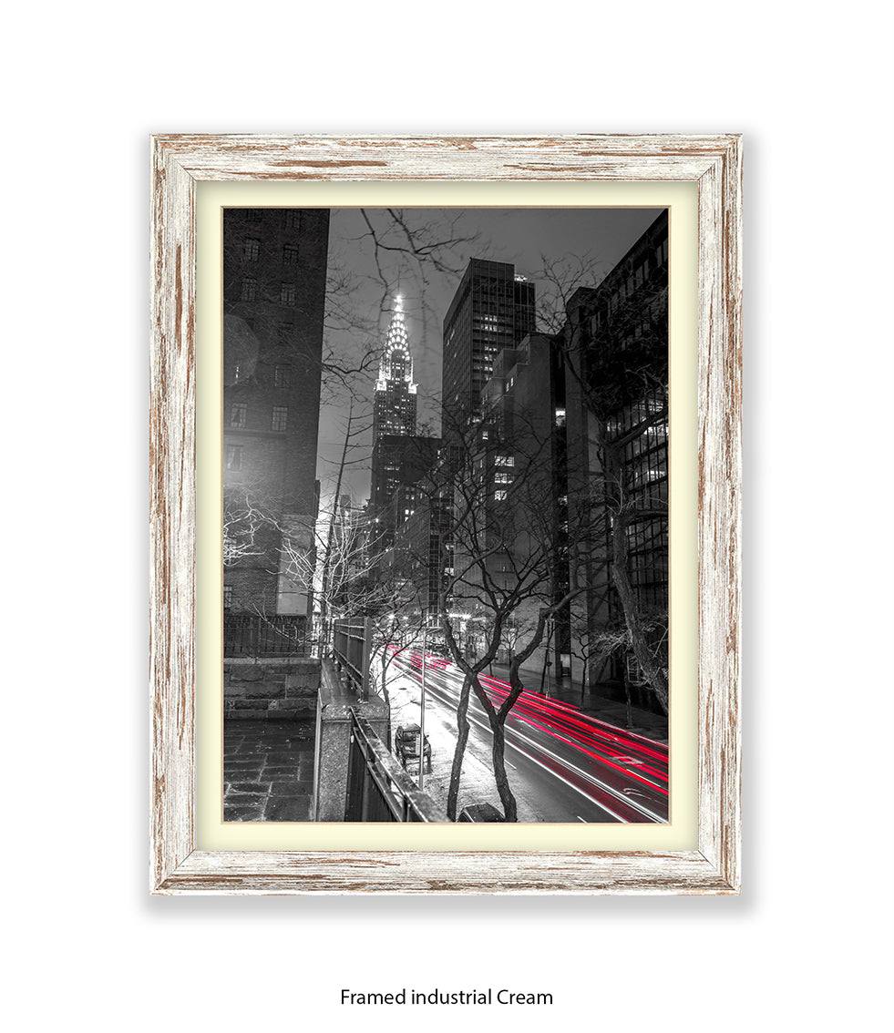NYC Chrysler Building Two Tone Assaf Frank Art Print