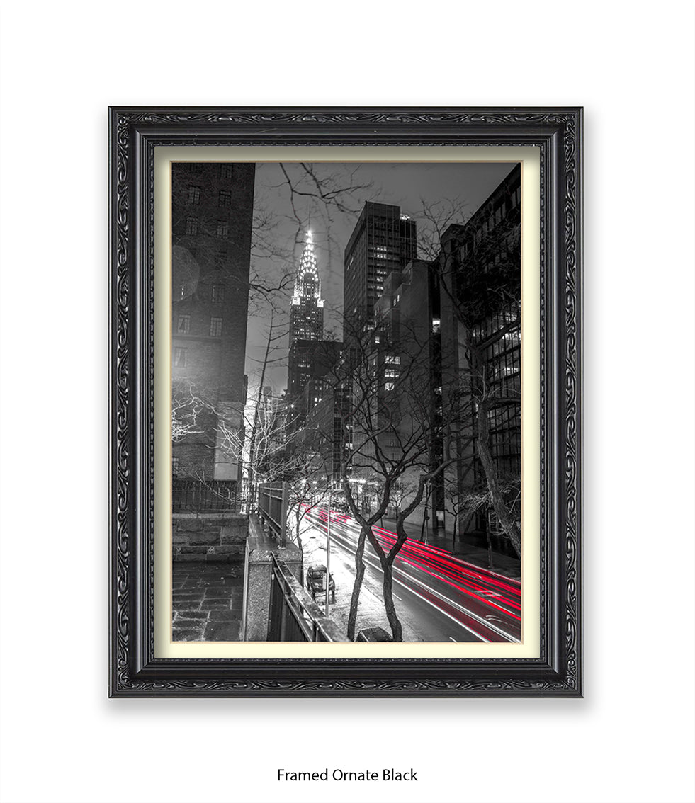 NYC Chrysler Building Two Tone Assaf Frank Art Print
