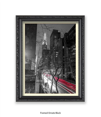 NYC Chrysler Building Two Tone Assaf Frank Art Print
