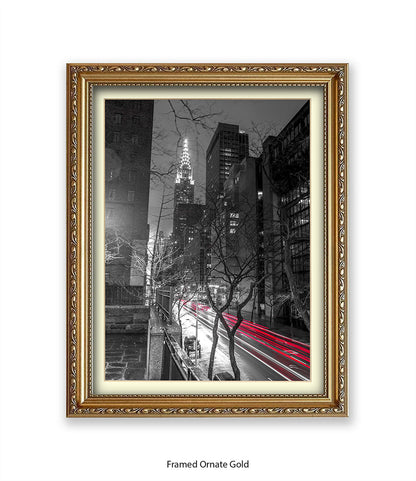NYC Chrysler Building Two Tone Assaf Frank Art Print
