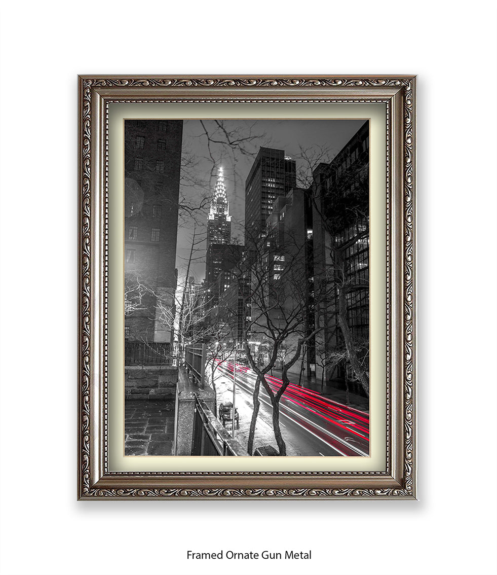 NYC Chrysler Building Two Tone Assaf Frank Art Print