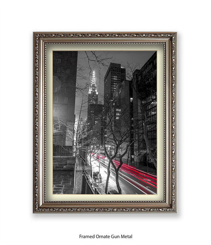 NYC Chrysler Building Two Tone Assaf Frank Art Print