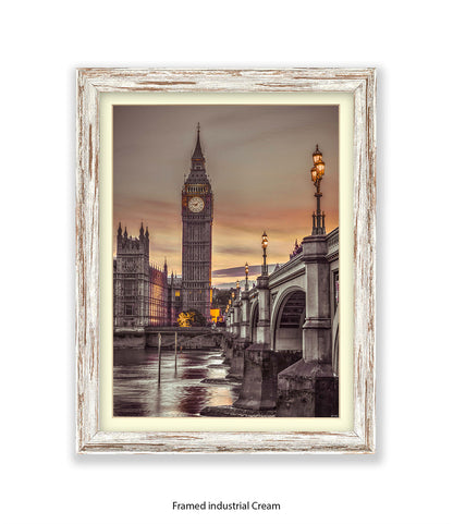 London Big Ben Westminster Bridge Assaf Frank Art Print