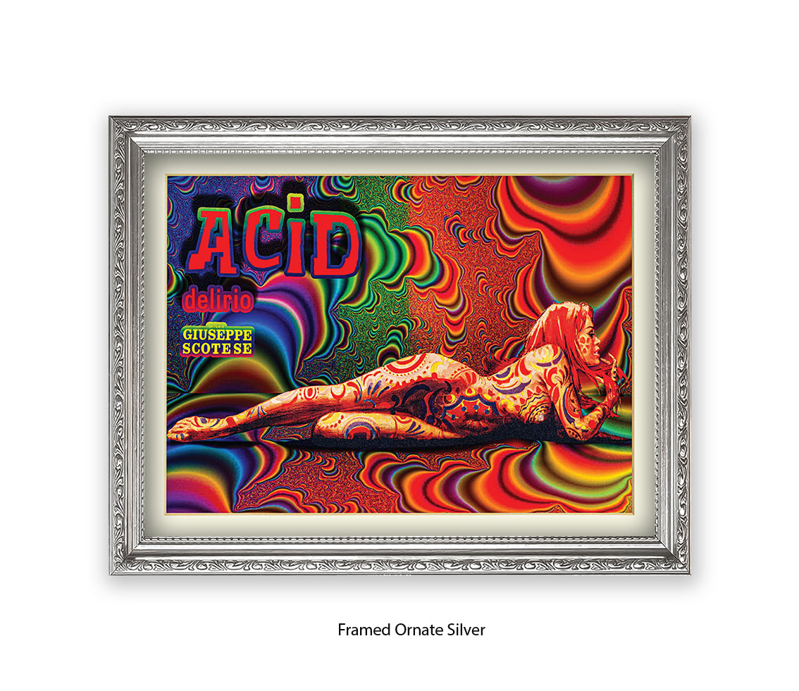 Acid Girl Psychedelic Scotese Art Print