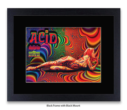 Acid Girl Psychedelic Scotese Art Print