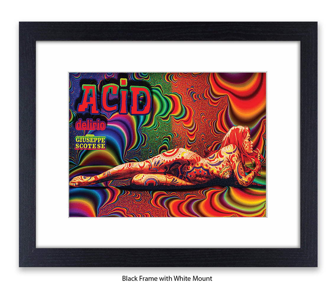 Acid Girl Psychedelic Scotese Art Print