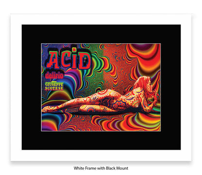 Acid Girl Psychedelic Scotese Art Print
