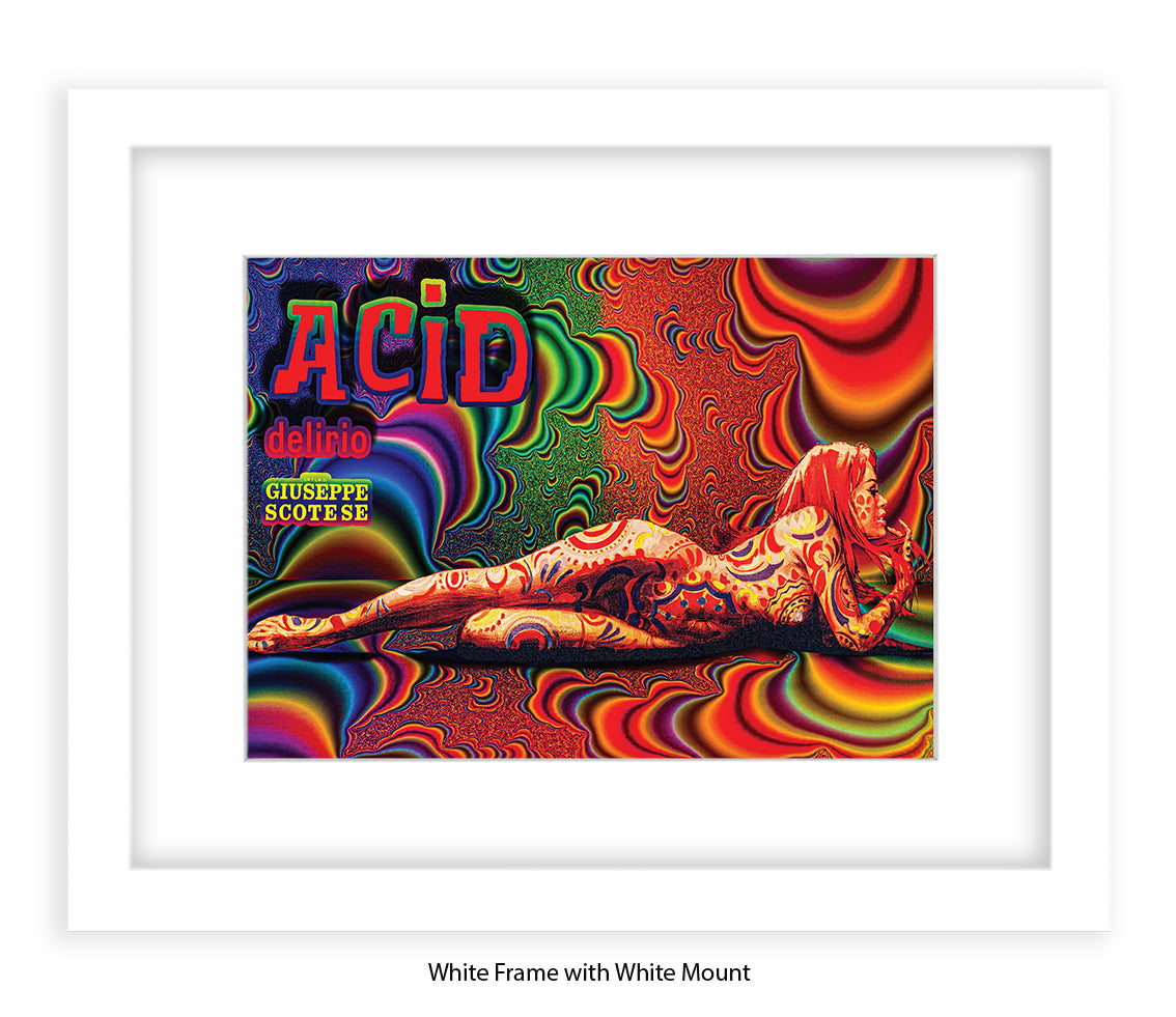 Acid Girl Psychedelic Scotese Art Print