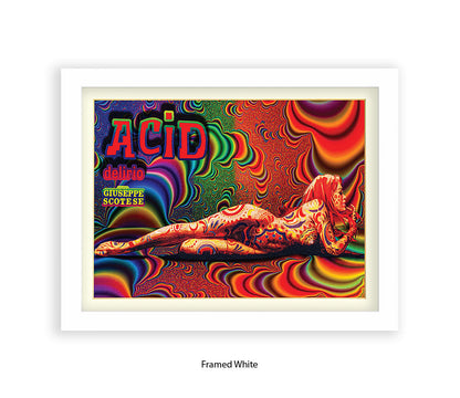Acid Girl Psychedelic Scotese Art Print