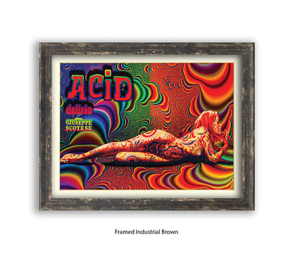 Acid Girl Psychedelic Scotese Art Print